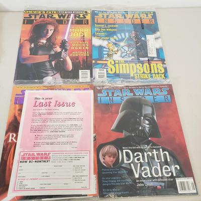 LOT 58: Collection of Star Wars Insider Magazines & Star Wars Fan Club Memorabilia