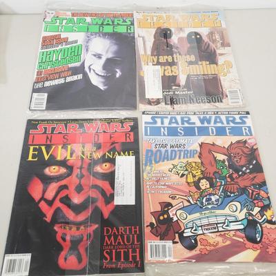 LOT 58: Collection of Star Wars Insider Magazines & Star Wars Fan Club Memorabilia