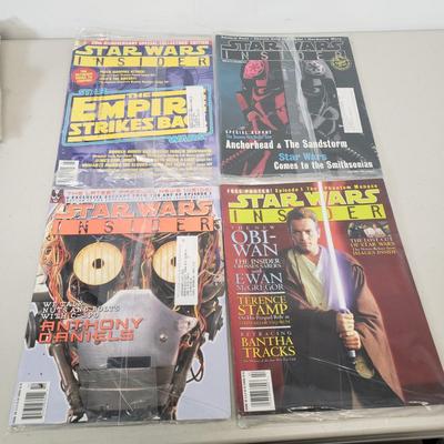 LOT 58: Collection of Star Wars Insider Magazines & Star Wars Fan Club Memorabilia