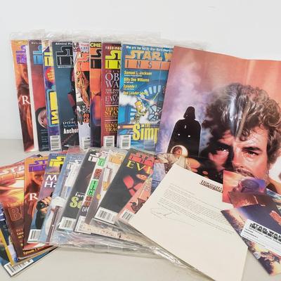 LOT 58: Collection of Star Wars Insider Magazines & Star Wars Fan Club Memorabilia