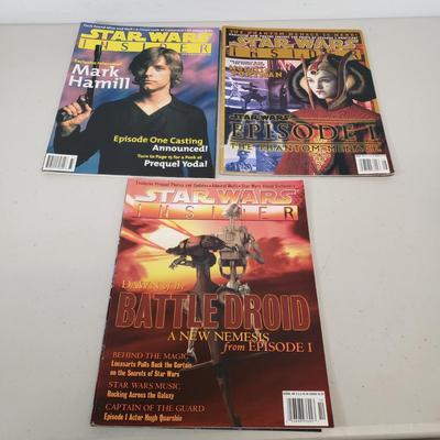 LOT 58: Collection of Star Wars Insider Magazines & Star Wars Fan Club Memorabilia