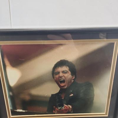 LOT 60: Animal House & Indiana Jones Posters with Scarface Memorabilia Framed Art