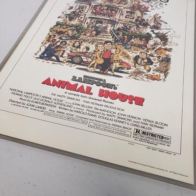 LOT 60: Animal House & Indiana Jones Posters with Scarface Memorabilia Framed Art