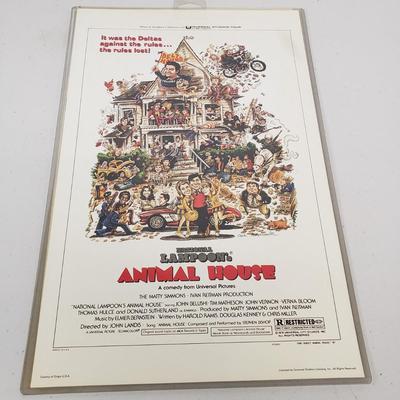 LOT 60: Animal House & Indiana Jones Posters with Scarface Memorabilia Framed Art