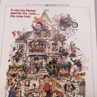 LOT 60: Animal House & Indiana Jones Posters with Scarface Memorabilia Framed Art