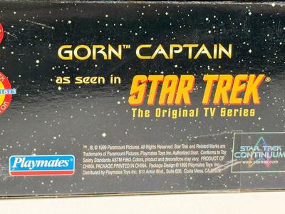 LOT 63: Playmates Star Trek TOS Gorn Captain Action Figure w/ Box