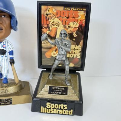 LOT 65: Sports Memorabilia Collection: Slim Jim Glass Mugs, Avon Stein, Riddell Mini Helmets & More