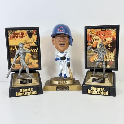 LOT 65: Sports Memorabilia Collection: Slim Jim Glass Mugs, Avon Stein, Riddell Mini Helmets & More