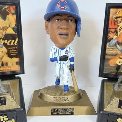 LOT 65: Sports Memorabilia Collection: Slim Jim Glass Mugs, Avon Stein, Riddell Mini Helmets & More