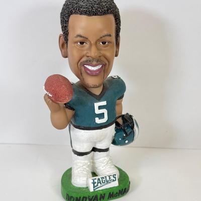 LOT 67: NHL Philadelphia Flyers Star Wars Poster, Eagles Card Plaque, McDonald's Bobble Heads, Riddel Players Inc Mini Helmet,...