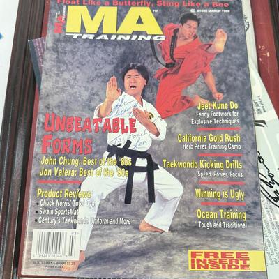 LOT 71: Collection of Signed Sports Memorobilia: Posters, Photos, Magazine & Baseballs