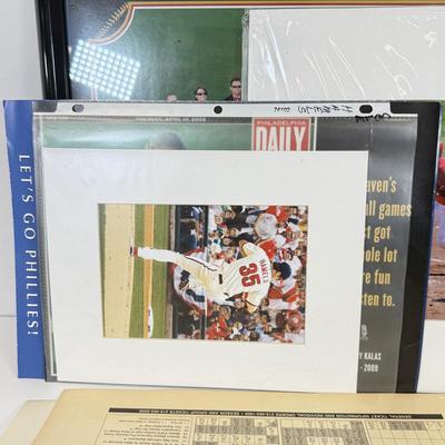 LOT 72: MLB Philadelphia Phillies Baseball Team Photos, Magazines, Vintage Tickets & More