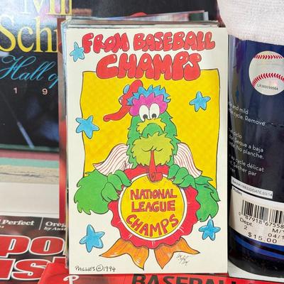 LOT 72: MLB Philadelphia Phillies Baseball Team Photos, Magazines, Vintage Tickets & More