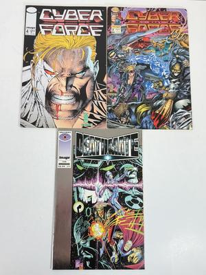LOT 75: 1990s Image Comics: Supreme, The Savage Dragon, Cyber Force, Death Mate