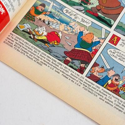 LOT 78: Collection of Vintage Comics: Disney's Uncle Scrooge, Sonic & Tails, Street Sharks, TMNT & More