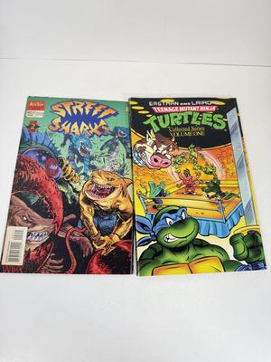 LOT 78: Collection of Vintage Comics: Disney's Uncle Scrooge, Sonic & Tails, Street Sharks, TMNT & More