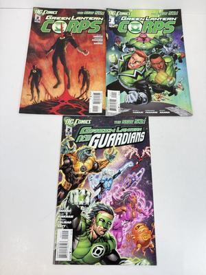 LOT 79: 2010s DC Green & Red Lanterns Comic Books