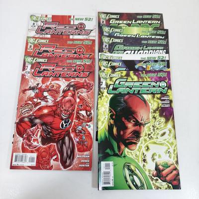 LOT 79: 2010s DC Green & Red Lanterns Comic Books