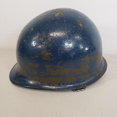 LOT 80: Vintage Military Gear-Field Belt, Cartridge Belt, First Aid Pouch, Helmet