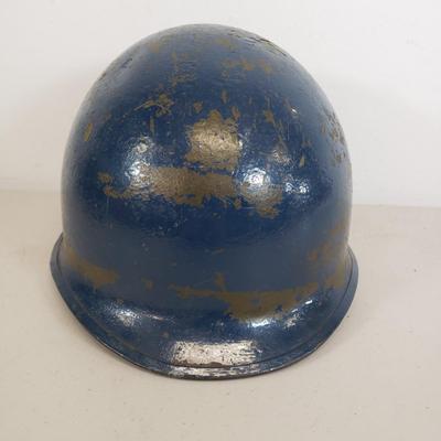 LOT 80: Vintage Military Gear-Field Belt, Cartridge Belt, First Aid Pouch, Helmet