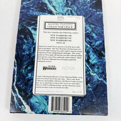 LOT 87: Marvel Comics Collector's Packs: Fantastic Four, X-Men, Spider-Man & New Force