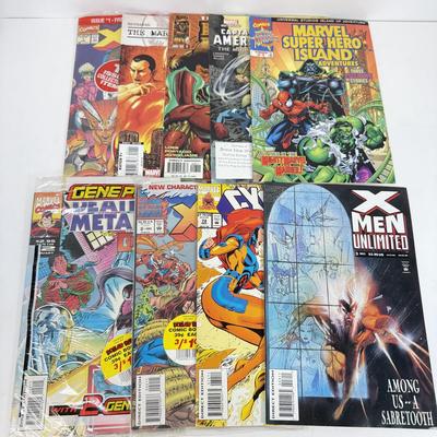 LOT 88: Marvel Comic Books: X-Men, Universal Studios Super Hero Island, Captain America & More