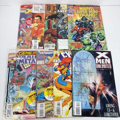 LOT 88: Marvel Comic Books: X-Men, Universal Studios Super Hero Island, Captain America & More
