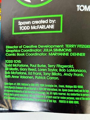 LOT 90: 1990s Todd Toys Todd McFarlane's Spawn Comics