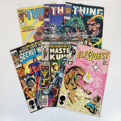 LOT 92: Marvel Comics: Elf Quest, The Thing & More