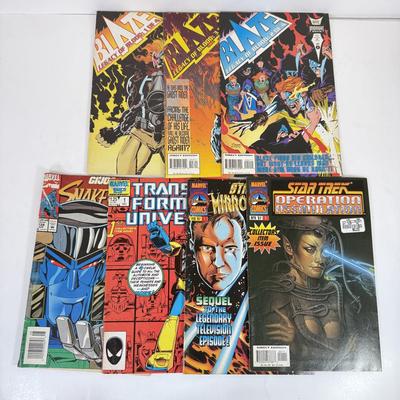 LOT 94: Blaze Comics (3/4) & Marvel Comics: Transformers Universe, Star Trek & More