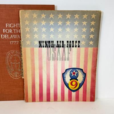LOT 96: Antique & Vintage Books: Target: Germany, Patriot Boy, Riverine Warfare, Fight for the Delaware 1777 & More