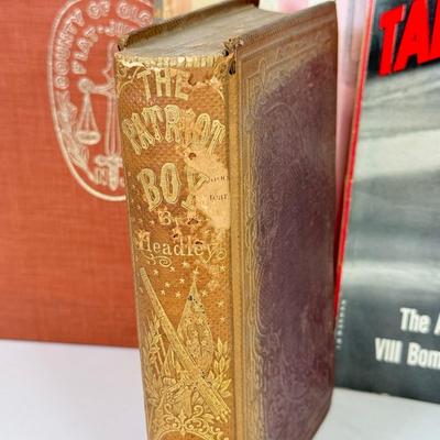 LOT 96: Antique & Vintage Books: Target: Germany, Patriot Boy, Riverine Warfare, Fight for the Delaware 1777 & More