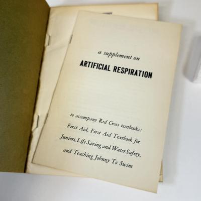 LOT 97: 1890 Physician Life of a Woman, Handbook for Army Women & Vintage Red Cross First Aid Book