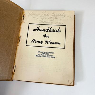 LOT 97: 1890 Physician Life of a Woman, Handbook for Army Women & Vintage Red Cross First Aid Book