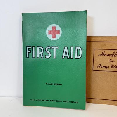 LOT 97: 1890 Physician Life of a Woman, Handbook for Army Women & Vintage Red Cross First Aid Book