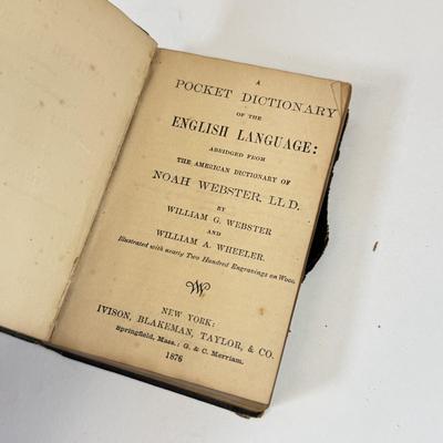 LOT 100: 1849 Hymn Book, 1876 Dictionary, 1860 Sweet Story of Old & More