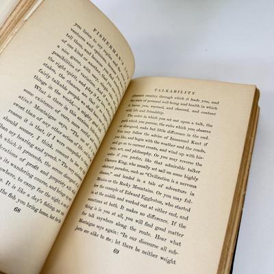 LOT 101: Antique Books: 1923 Fisher Man's Luck, 1900 The Greatest Thing Ever Known & Character Building Thought Pointer, Antique...