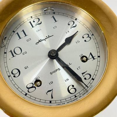 LOT 103: Airguide Brass Ships Bell & Pair of Irish Porcelain Ceramic Steins