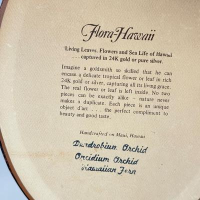 LOT 104: Antique Daguerreotype Photo, Lefton China Mini Lamp & Curved Glass Hawaiian Flora 24kt Gold Wall Decor