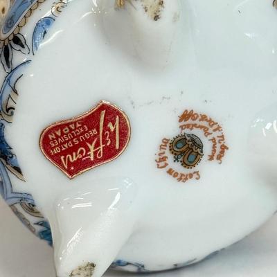 LOT 104: Antique Daguerreotype Photo, Lefton China Mini Lamp & Curved Glass Hawaiian Flora 24kt Gold Wall Decor