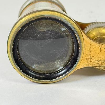 LOT 105: Antique French Paris Mother of Pearl Opera Glasses Binoculars