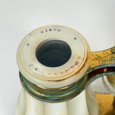 LOT 105: Antique French Paris Mother of Pearl Opera Glasses Binoculars