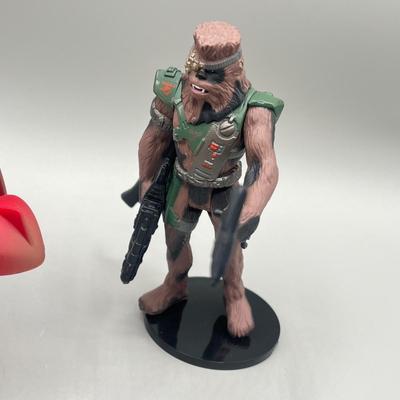 LOT 163F: Star Wars Power of the Force Action Figures - Extended Universe w/ Accessories and Speeder Vehicle