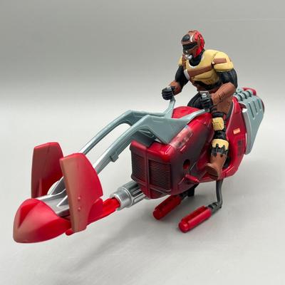 LOT 163F: Star Wars Power of the Force Action Figures - Extended Universe w/ Accessories and Speeder Vehicle