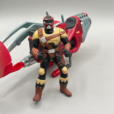 LOT 163F: Star Wars Power of the Force Action Figures - Extended Universe w/ Accessories and Speeder Vehicle