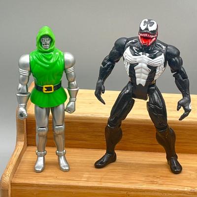 LOT 176F: Assorted Action Figures - Marvel, DC, Star Trek, X-Files