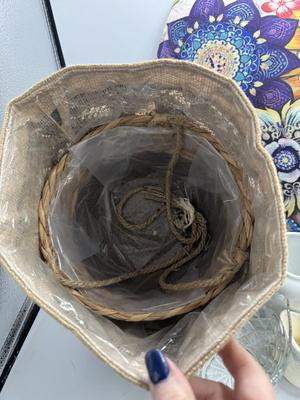 Plant basket, 3 pc bathroom set