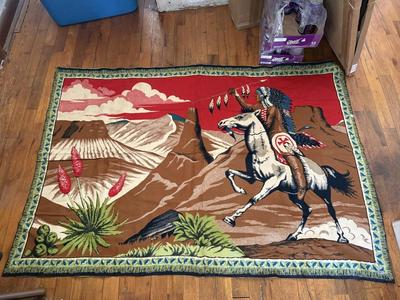 Check out the colors! Indian chief tapestry