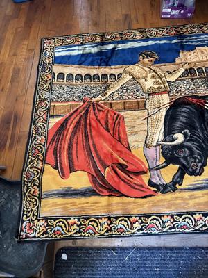 Spanish matador velvet tapestry