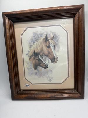 Doris Scott Nelson Horse & goal print